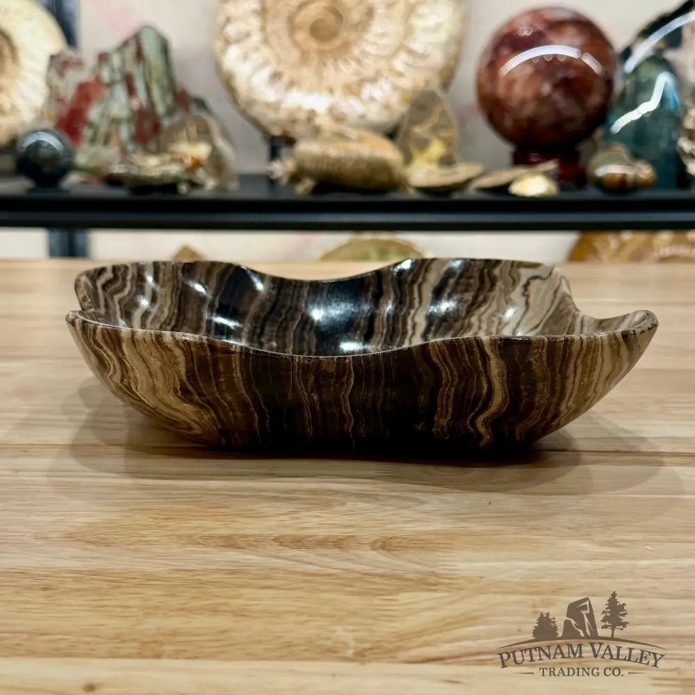Mexican Chocolate Onyx Bowl 10.4’’ - Bowl