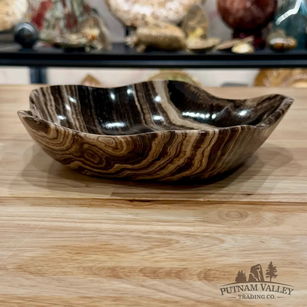 Mexican Chocolate Onyx Bowl 9.4’’ - Bowl
