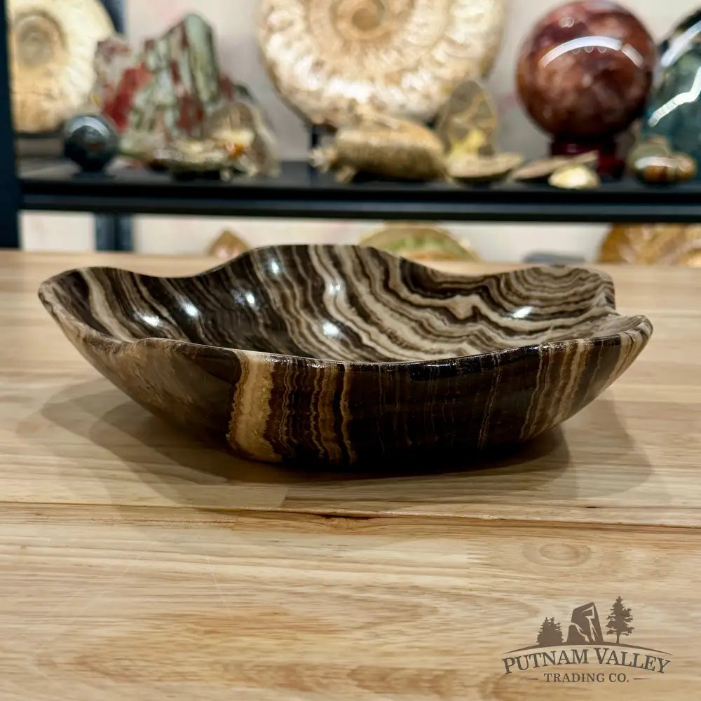 Mexican Chocolate Onyx Bowl 9.4’’ - Bowl