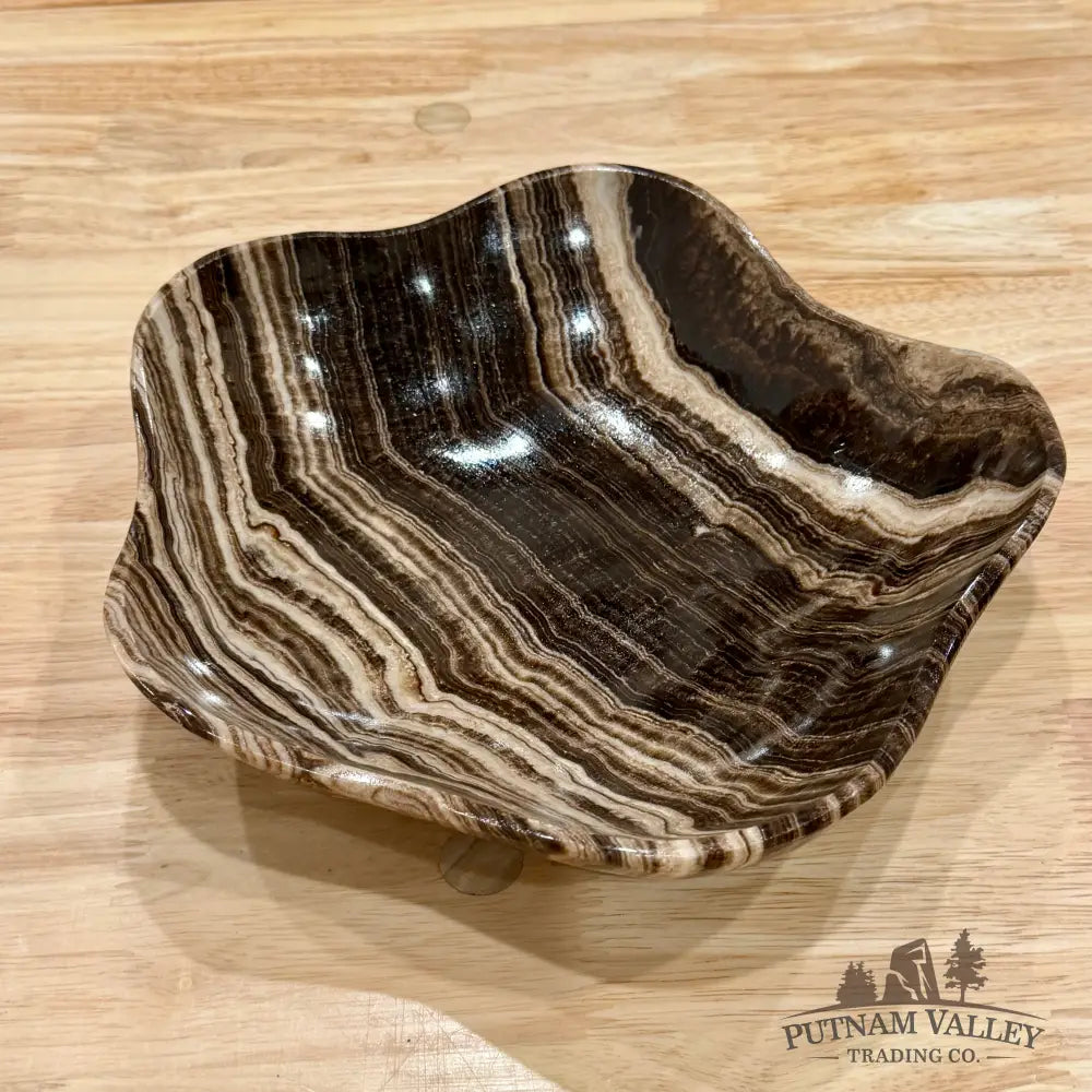Mexican Chocolate Onyx Bowl 9.4’’ - Bowl