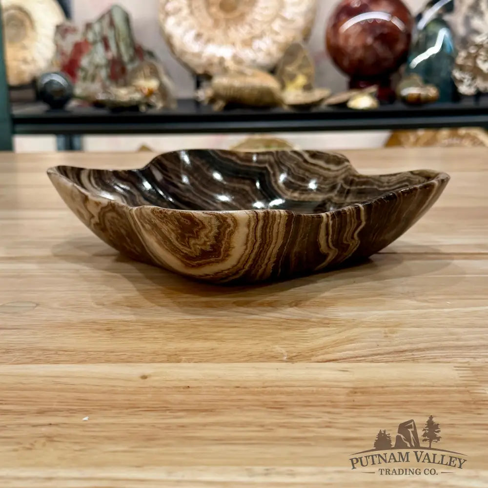 Mexican Chocolate Onyx Bowl 9.75’’ - Bowl