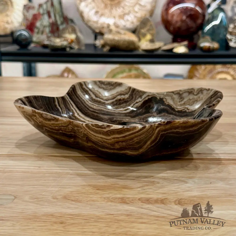Mexican Chocolate Onyx Bowl 9.75’’ - Bowl