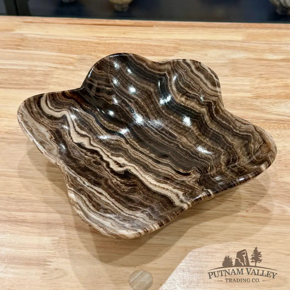 Mexican Chocolate Onyx Bowl 9.75’’ - Bowl