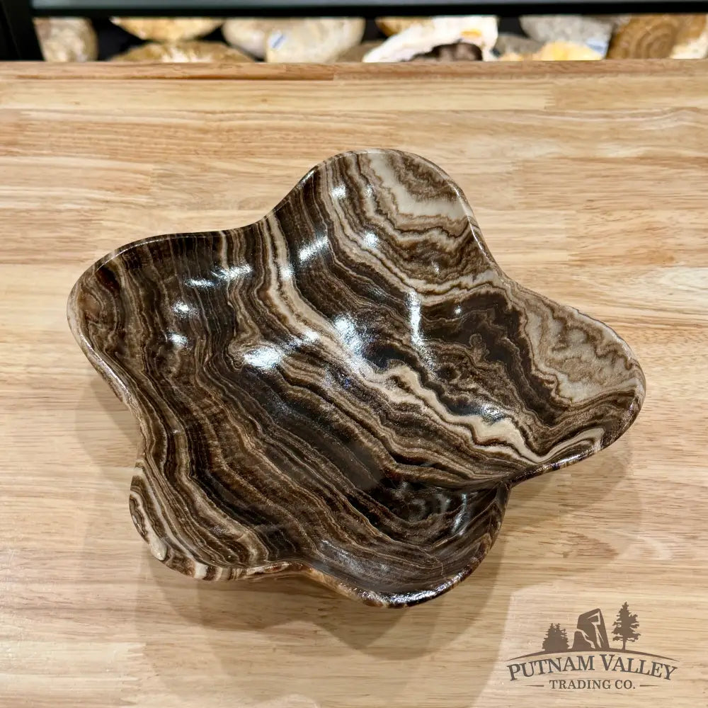Mexican Chocolate Onyx Bowl 9.75’’ - Bowl