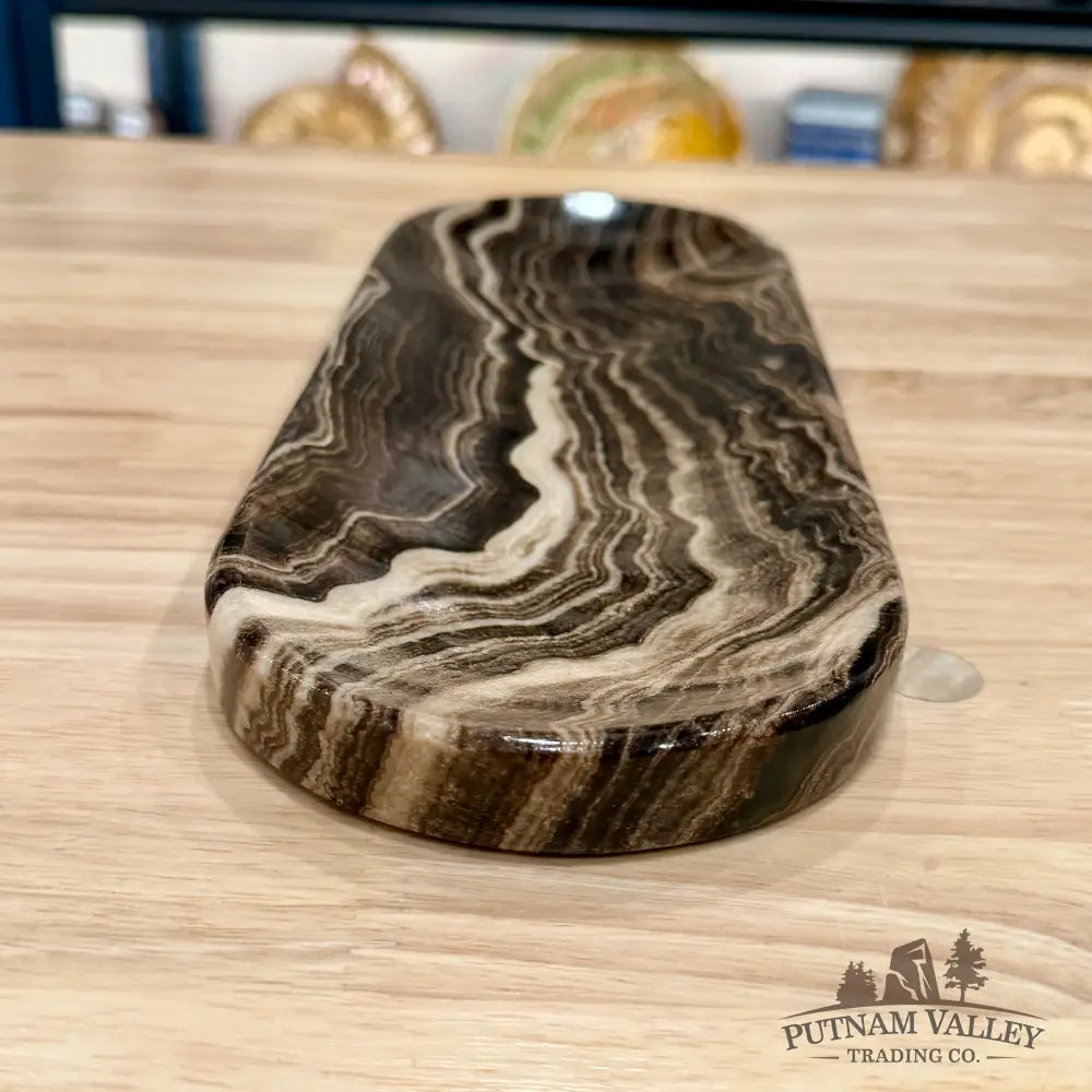 One Chocolate Onyx Oval Dish 1 - Plate