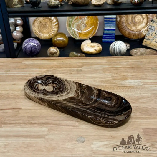 Mexican Chocolate Onyx Long Dish 12.6’’ - Plate
