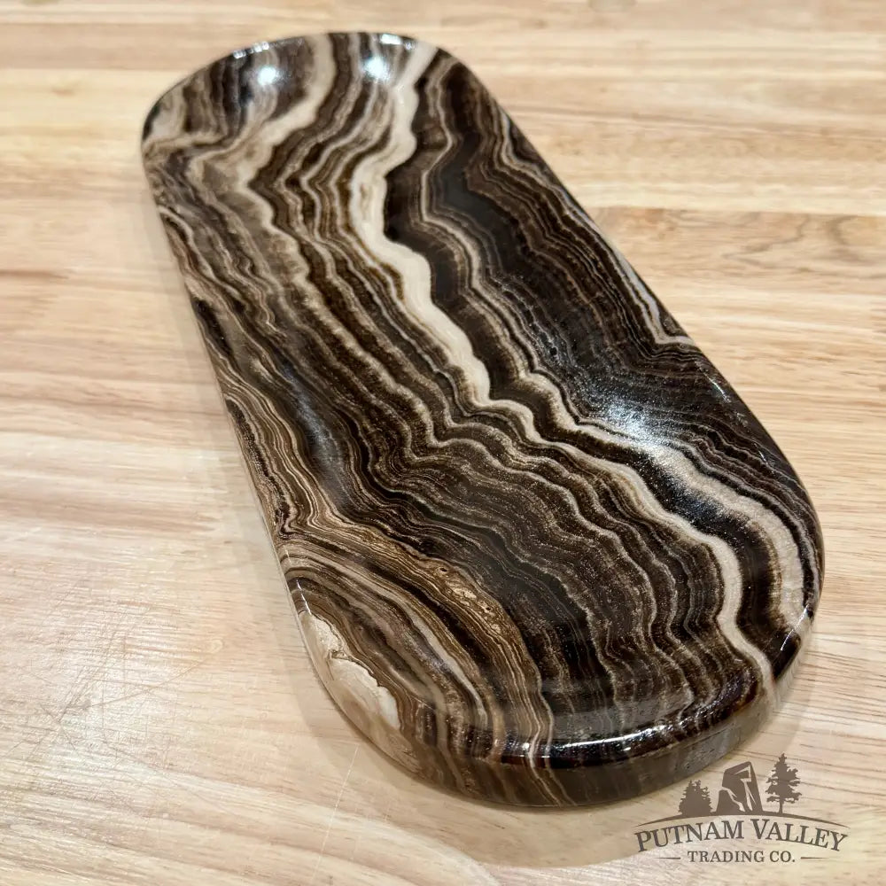 One Chocolate Onyx Oval Dish 1 - Plate