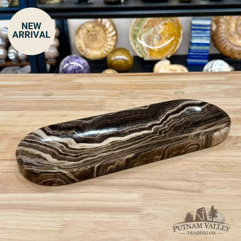 One Chocolate Onyx Oval Dish 1 - Plate