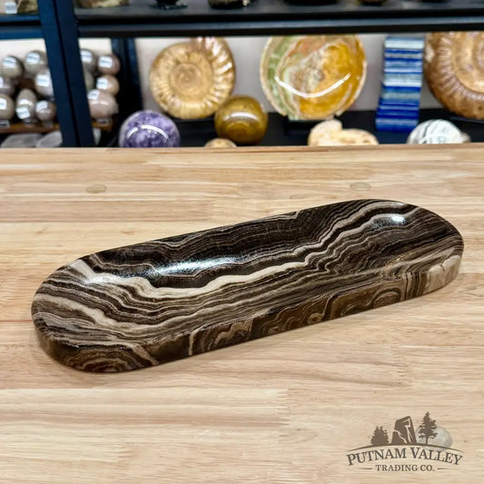 One Chocolate Onyx Oval Dish 1 - Plate
