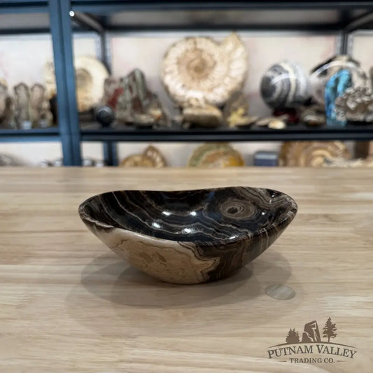 Mexican Chocolate Onyx Oval Bowl 6’’ 3 - Bowl