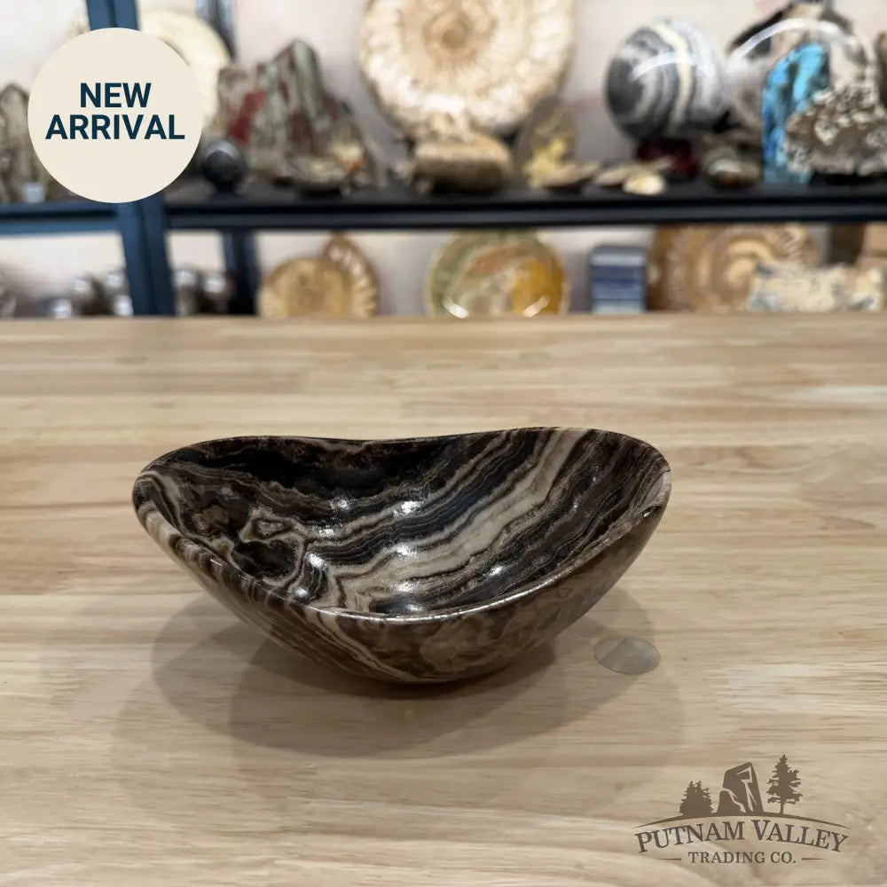 Mexican Chocolate Onyx Oval Bowl 6’’ 2 - Bowl