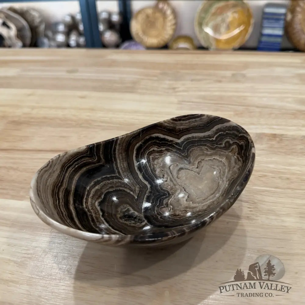 Mexican Chocolate Onyx Oval Bowl 6’’ 4 - Bowl
