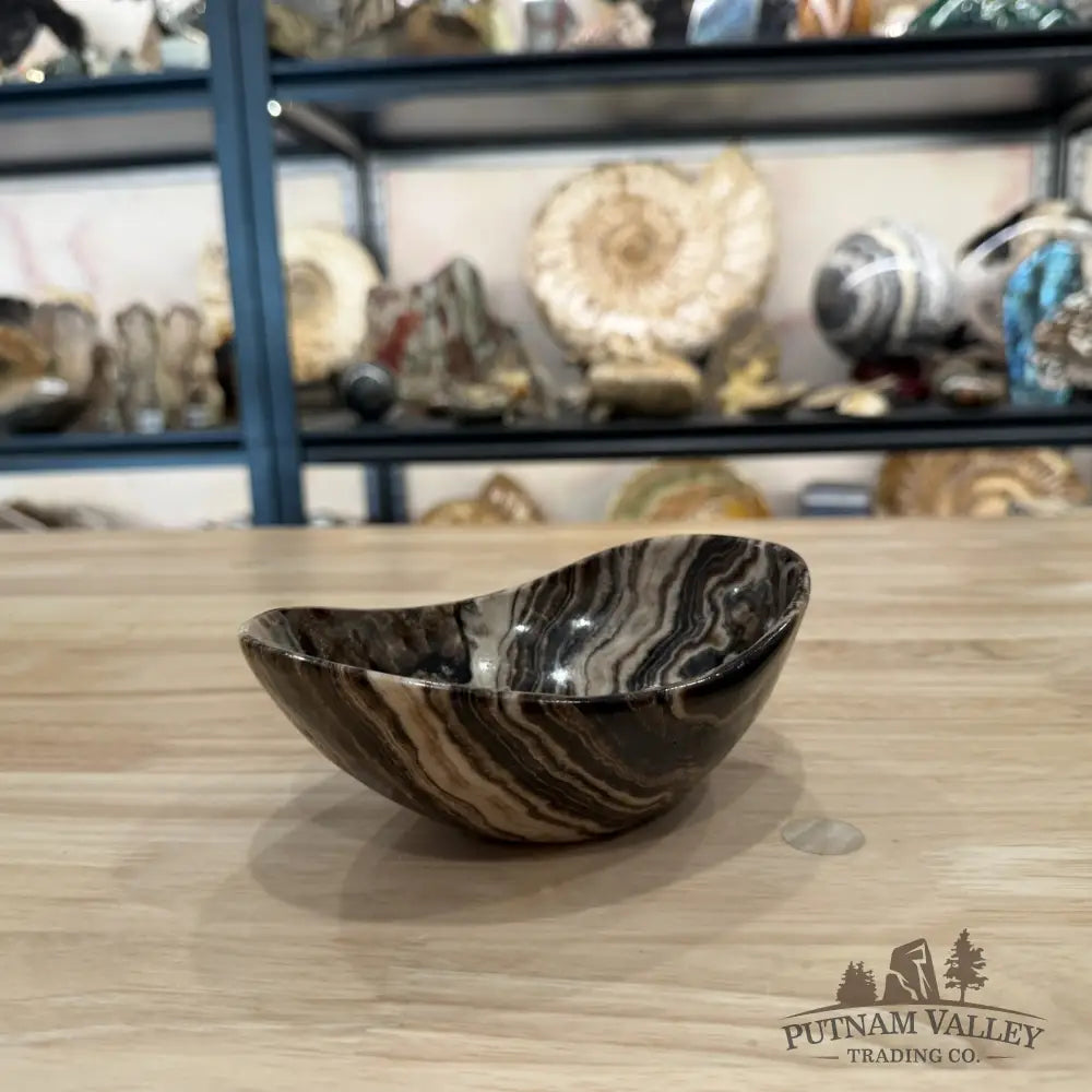 Mexican Chocolate Onyx Oval Bowl 6’’ 2 - Bowl