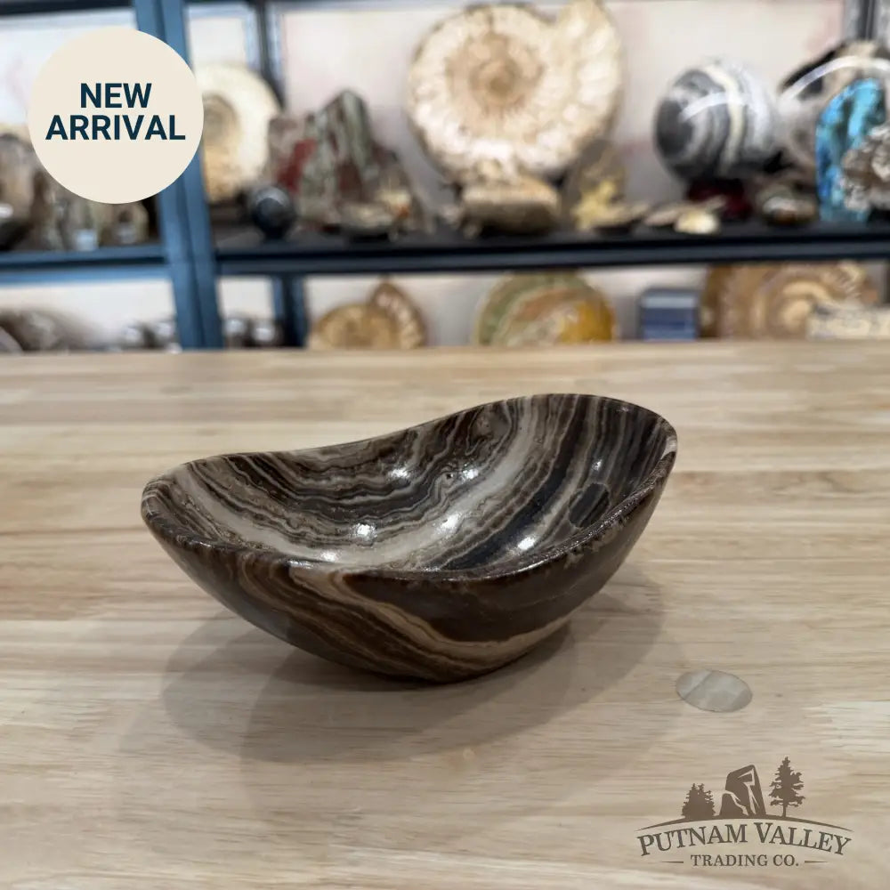 Mexican Chocolate Onyx Oval Bowl 6’’ 5 - Bowl