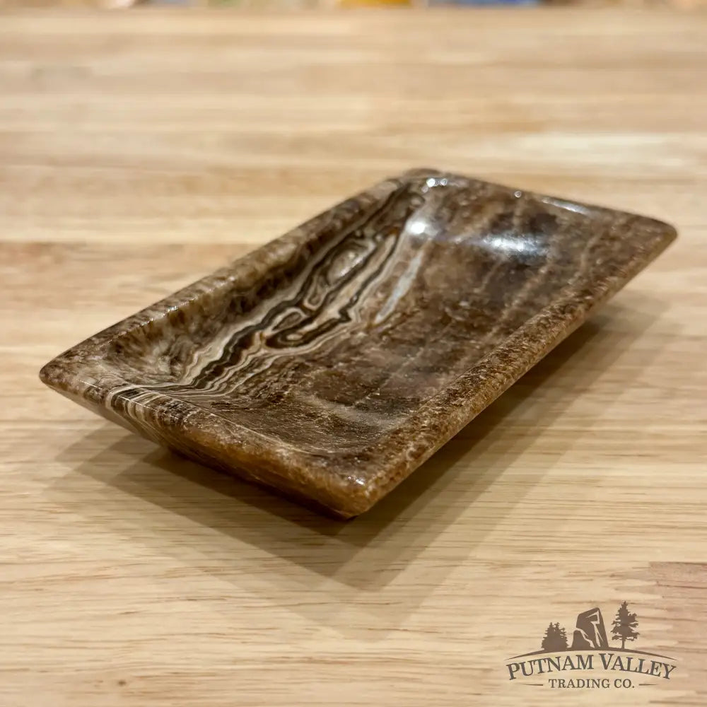 Mexican Chocolate Onyx Rectangle Dish 4.7’’ - Plate