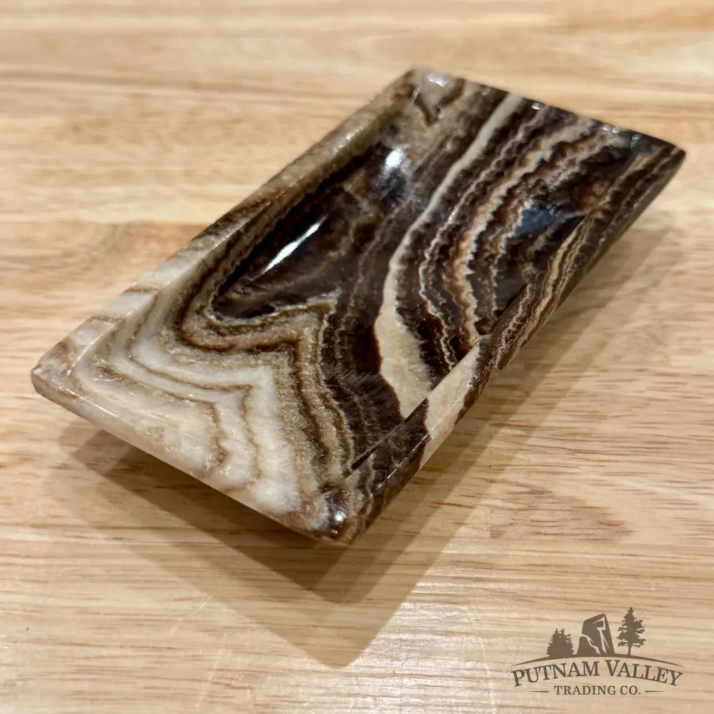 Mexican Chocolate Onyx Rectangle Dish 4.7’’ - Plate