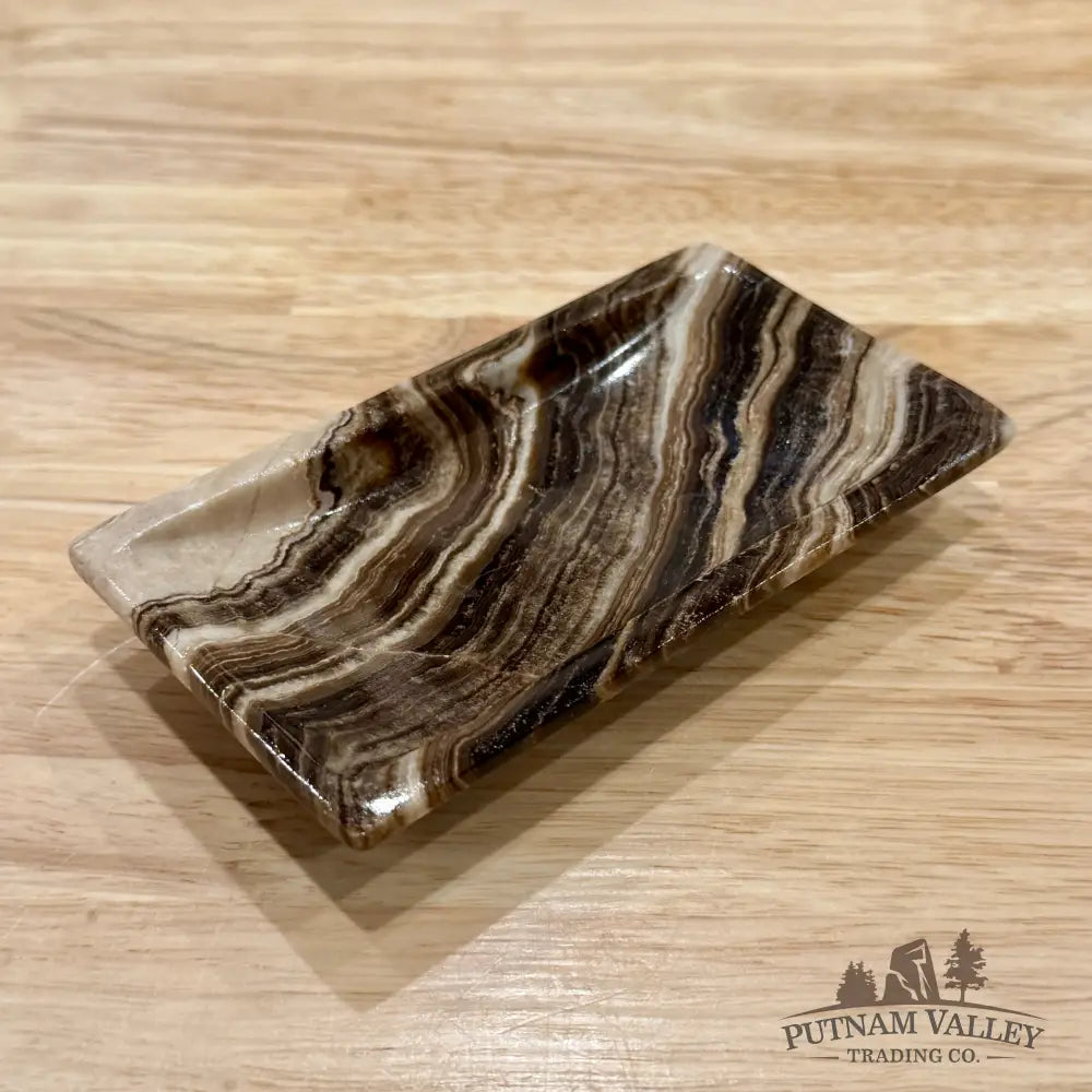 Mexican Chocolate Onyx Rectangle Dish 4.7’’ - Plate