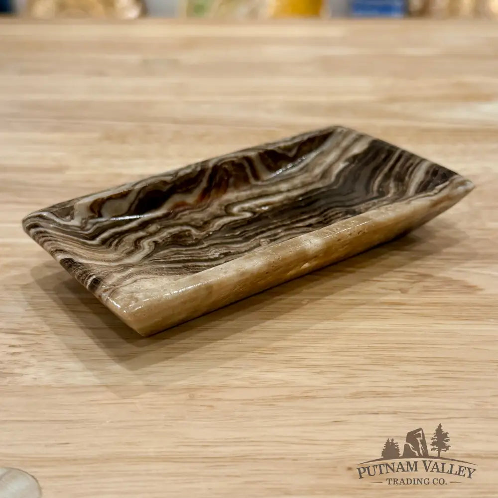 Mexican Chocolate Onyx Rectangle Dish 4.7’’ - Plate