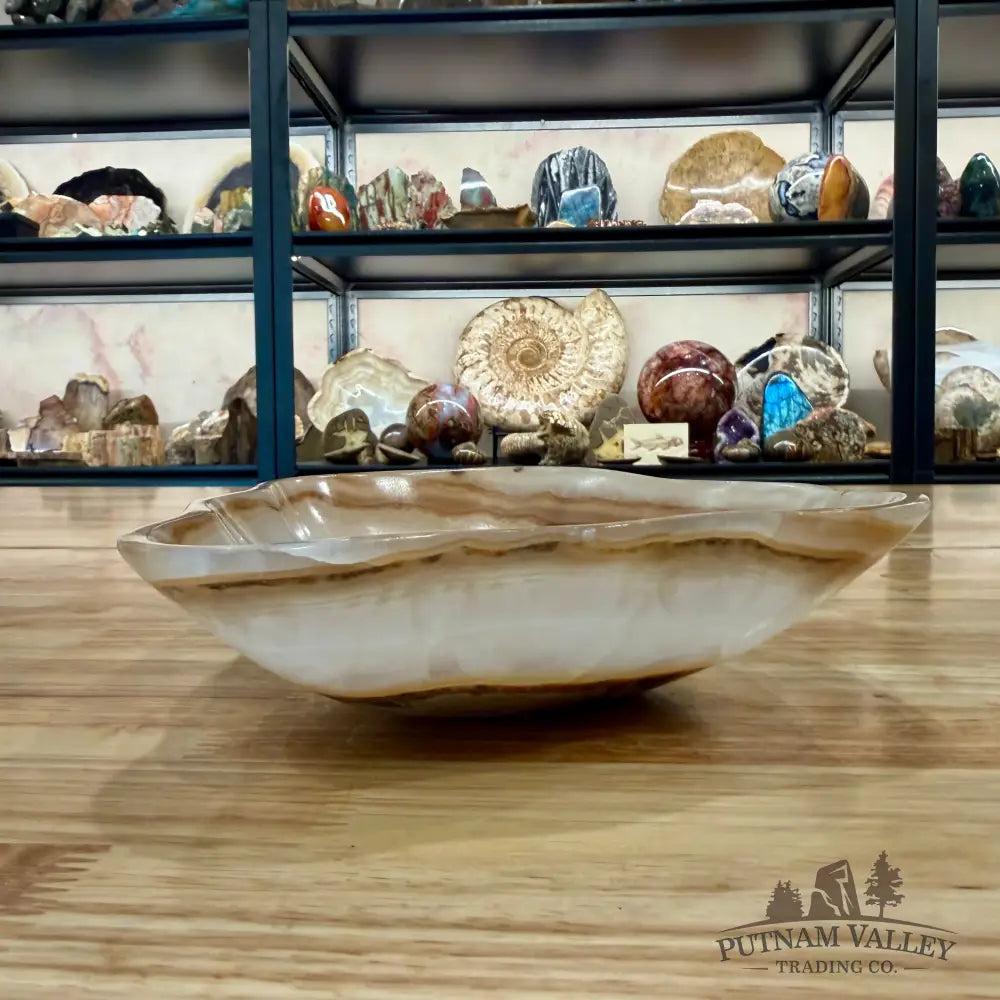 Mexican Onyx Decorative Bowl 8’’ - Bowl