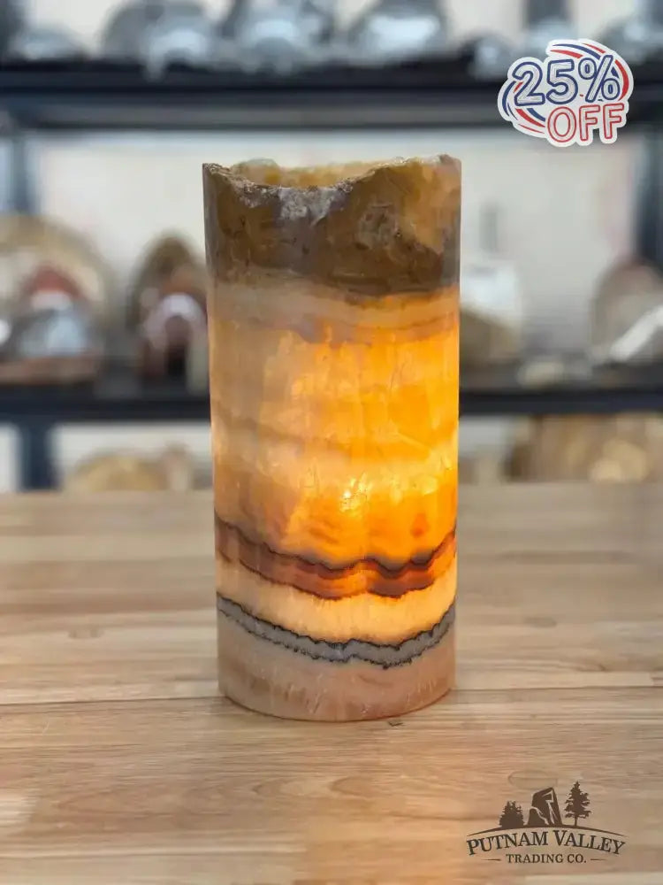 Mexican Onyx Lamp - Putnam Valley Trading Co.