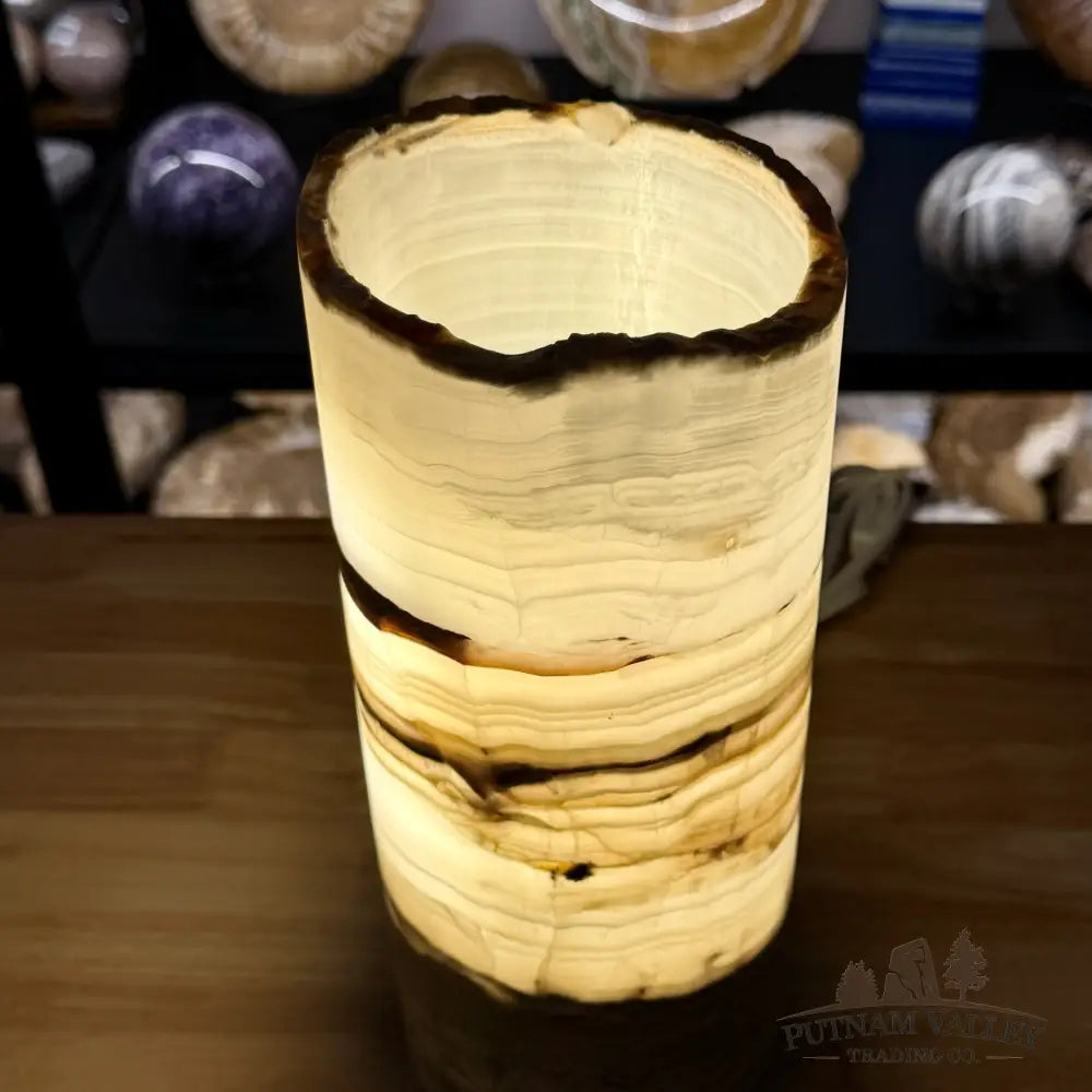 Mexican Onyx Rustic Table Lamp 12’’ - Lamp