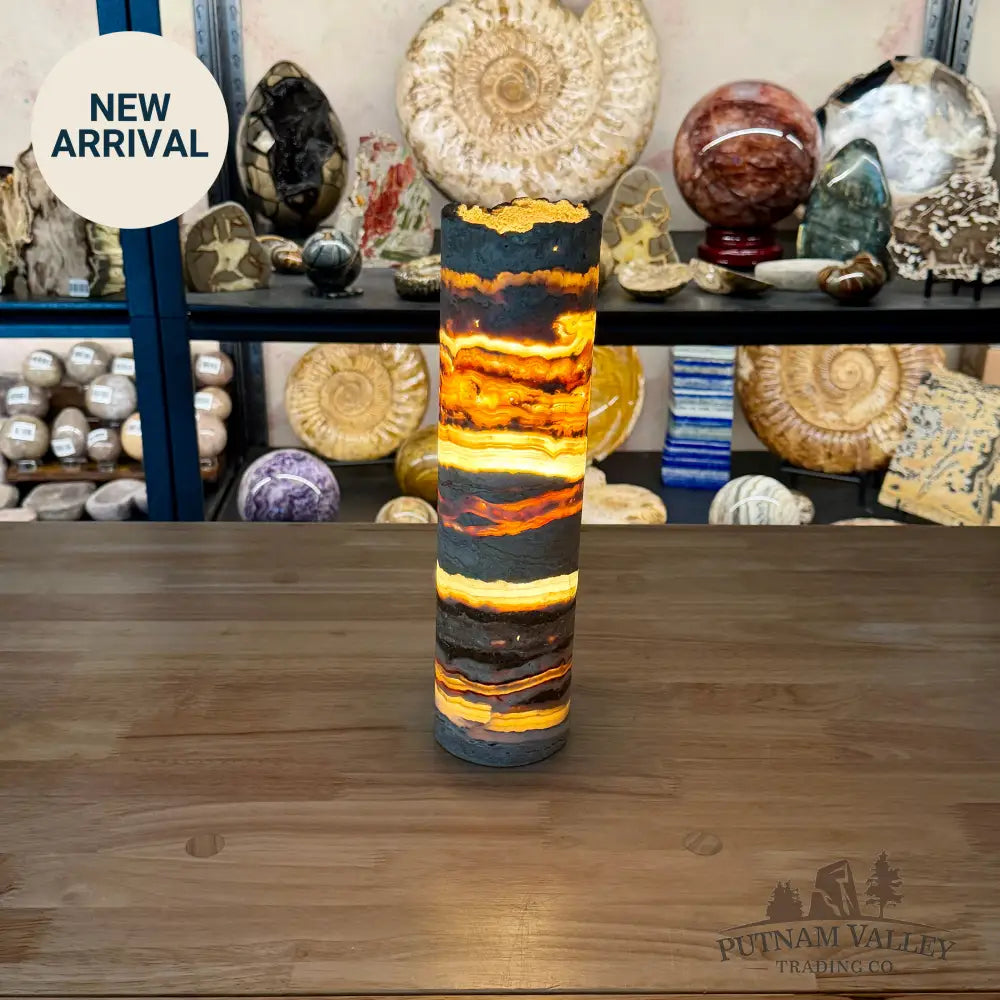 Mexican Onyx Table Rustic Lamp 3.36 - Lamp