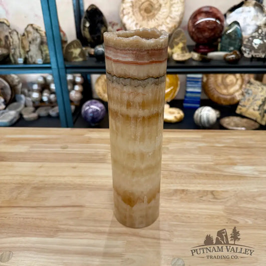 Mexican Onyx Table Rustic Lamp 12’’ - Lamp