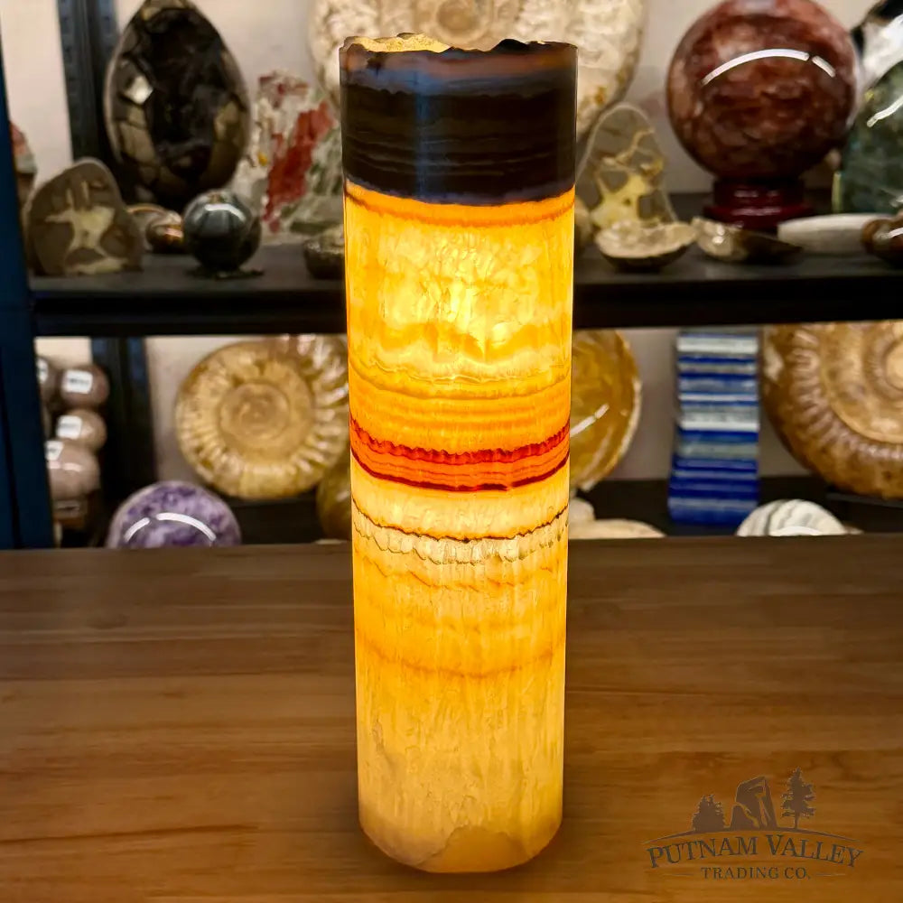 Mexican Onyx Table Rustic Lamp 12’’ - Lamp