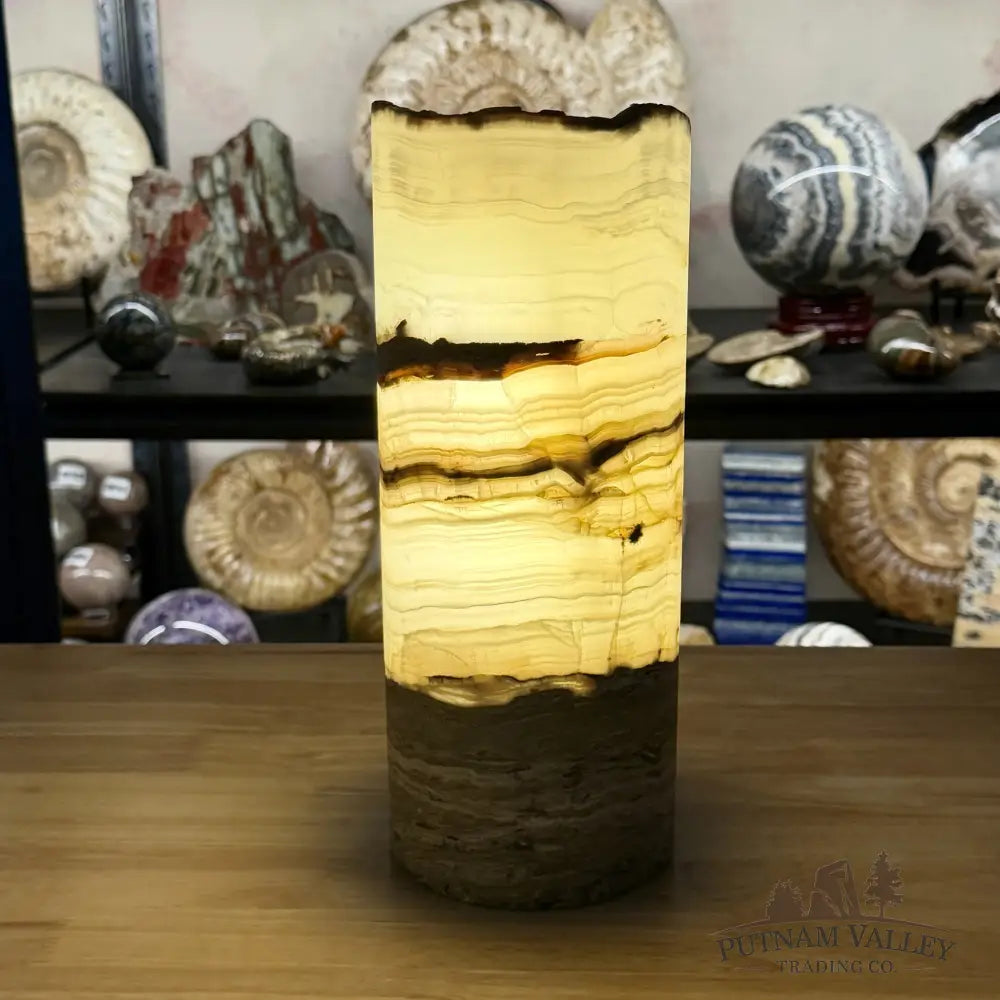 Mexican Onyx Rustic Table Lamp 12’’ - Lamp