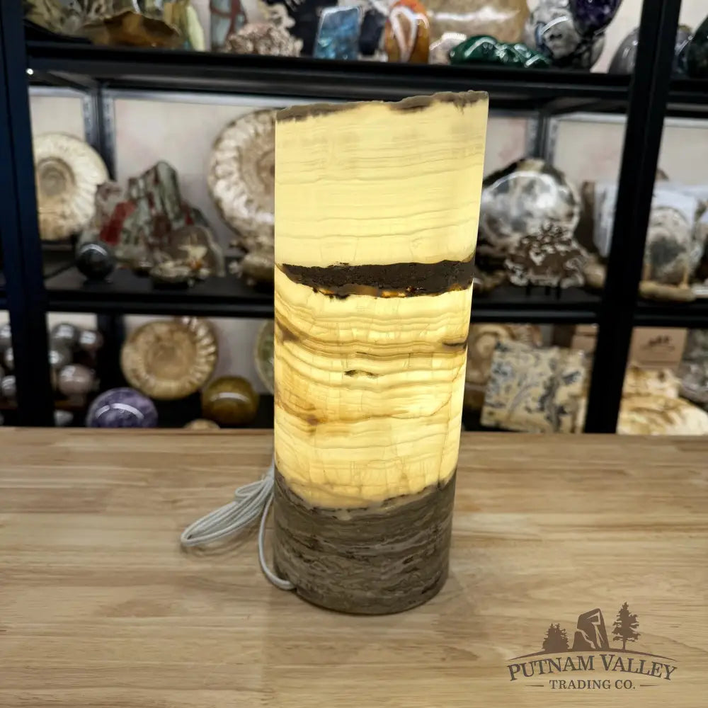 Mexican Onyx Rustic Table Lamp 12’’ - Lamp
