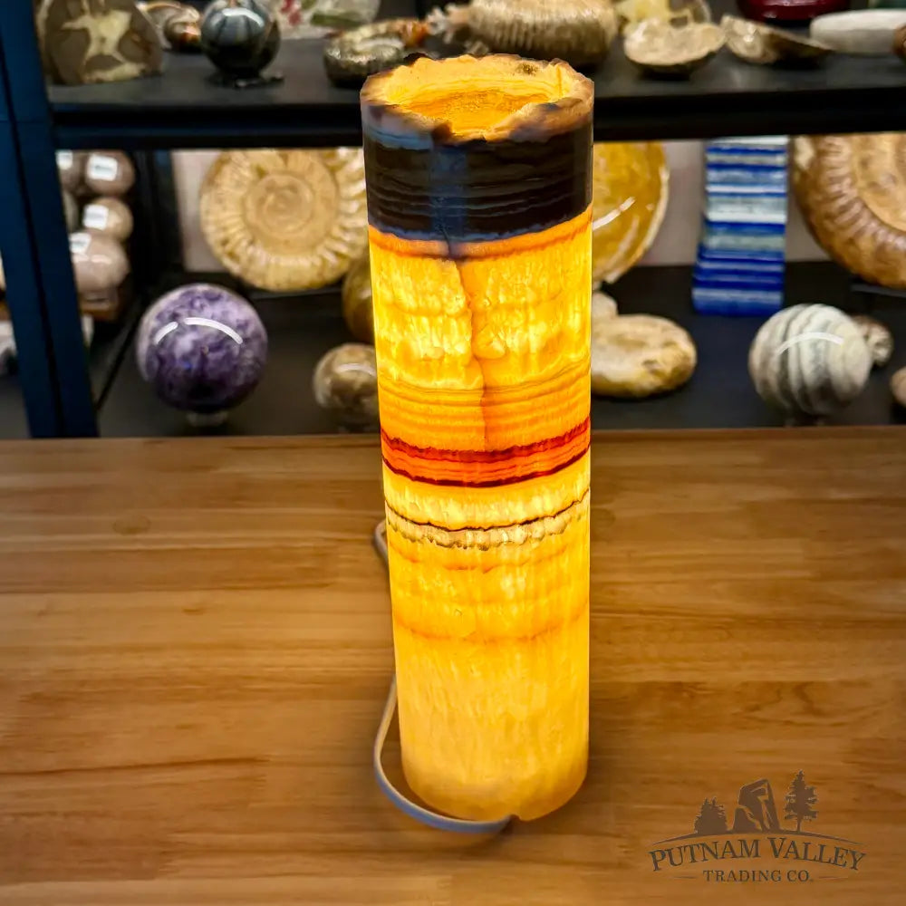 Mexican Onyx Table Rustic Lamp 12’’ - Lamp