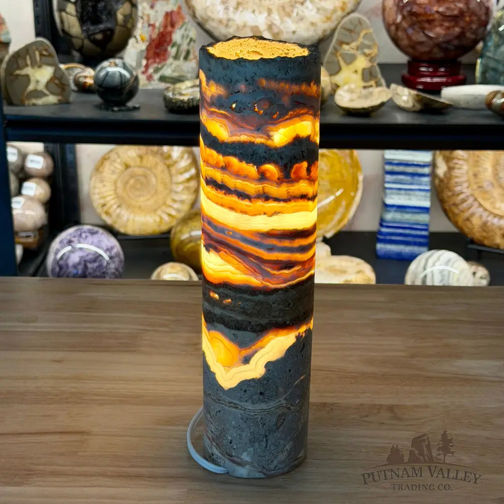 Mexican Onyx Table Rustic Lamp 12’’ - Lamp