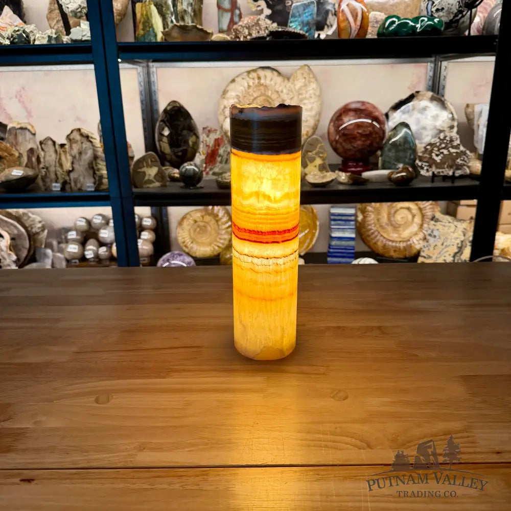 Mexican Onyx Table Rustic Lamp 12’’ - Lamp