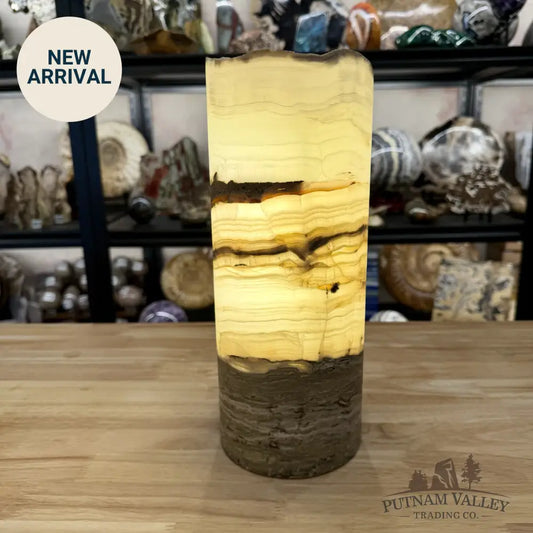 Mexican Onyx Rustic Table Lamp 12’’ - Lamp