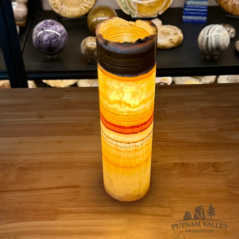 Mexican Onyx Table Rustic Lamp 12’’ - Lamp