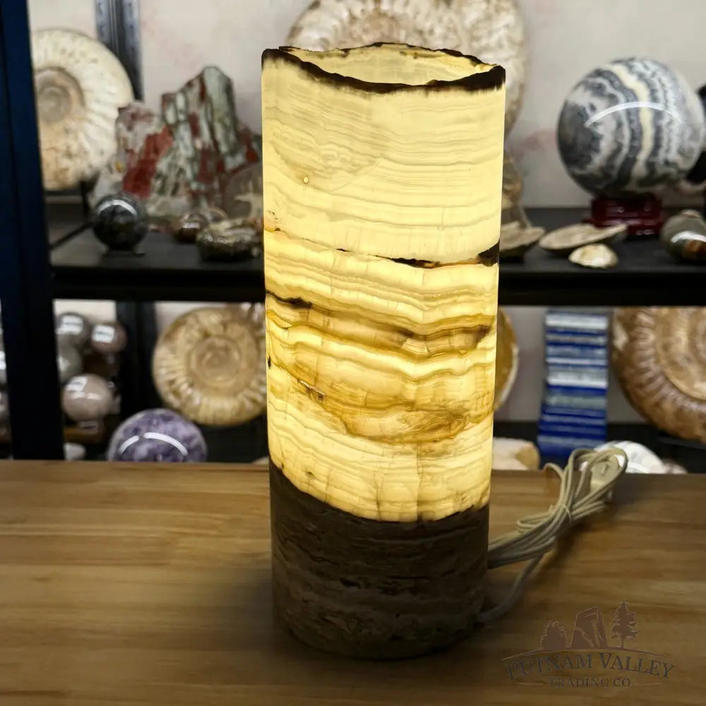 Mexican Onyx Rustic Table Lamp 12’’ - Lamp