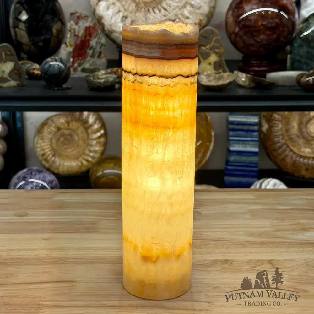 Mexican Onyx Table Rustic Lamp 12’’ - Lamp