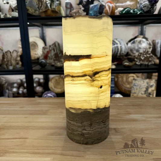 Mexican Onyx Rustic Table Lamp 12’’ - Lamp
