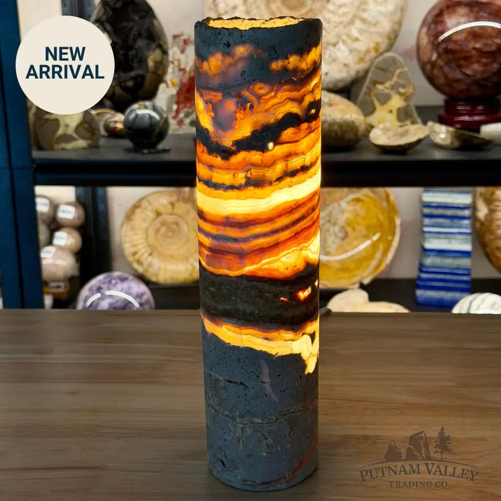 Mexican Onyx Table Rustic Lamp 12’’ - Lamp