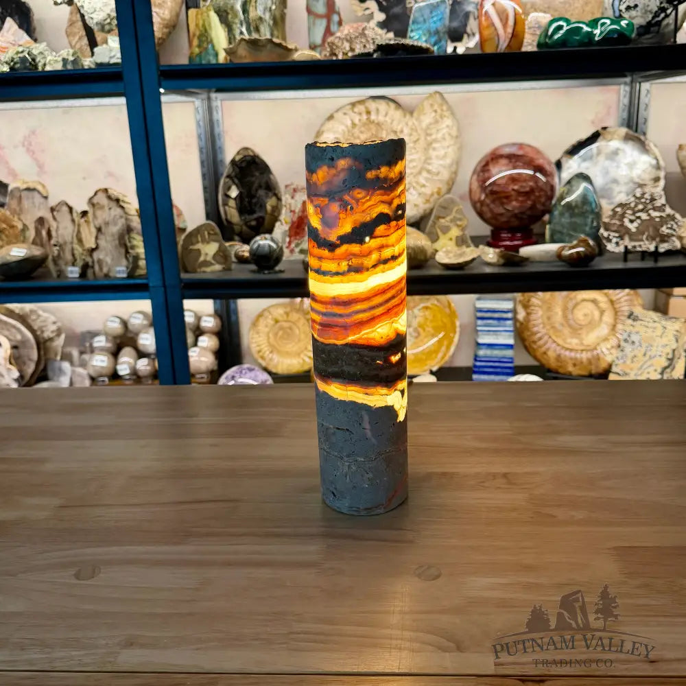 Mexican Onyx Table Rustic Lamp 12’’ - Lamp