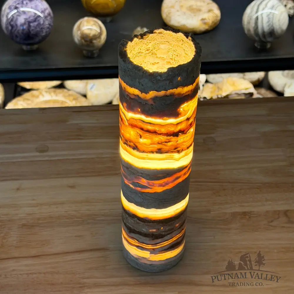 Mexican Onyx Table Rustic Lamp 3.36 - Lamp