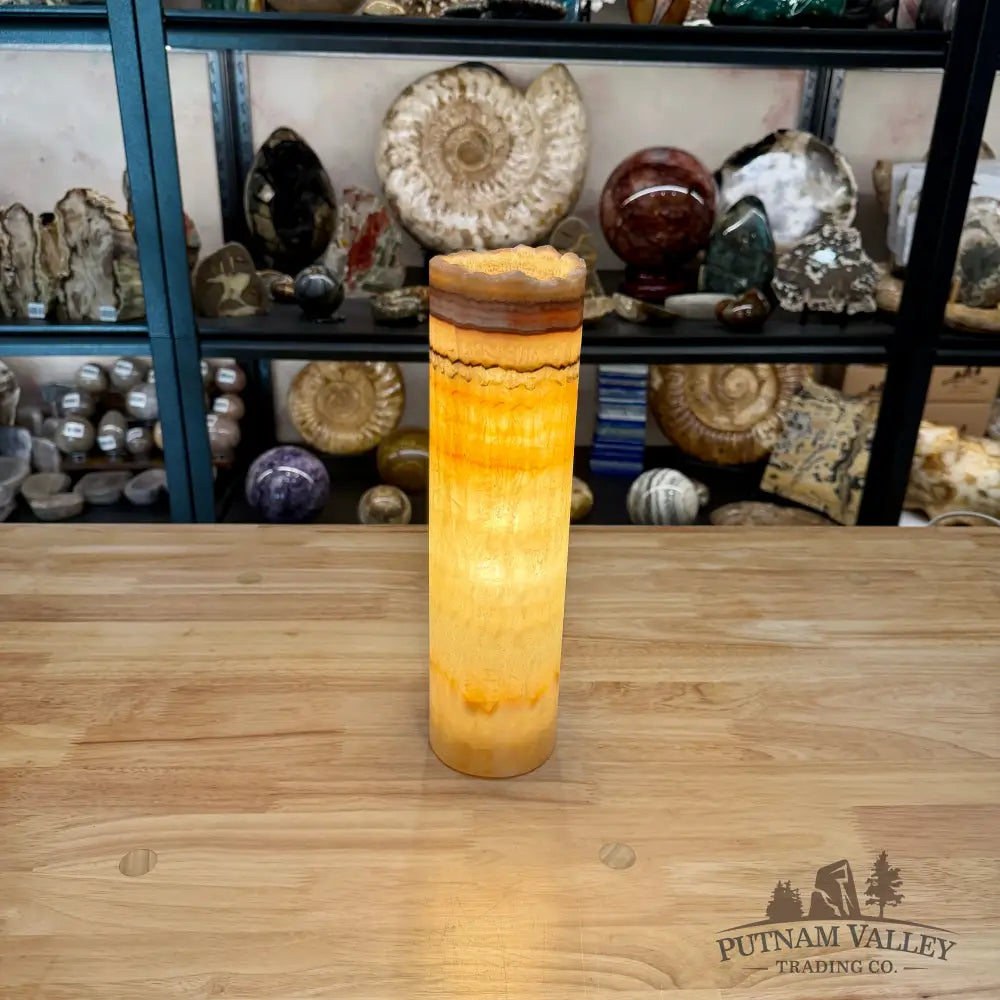Mexican Onyx Table Rustic Lamp 12’’ - Lamp