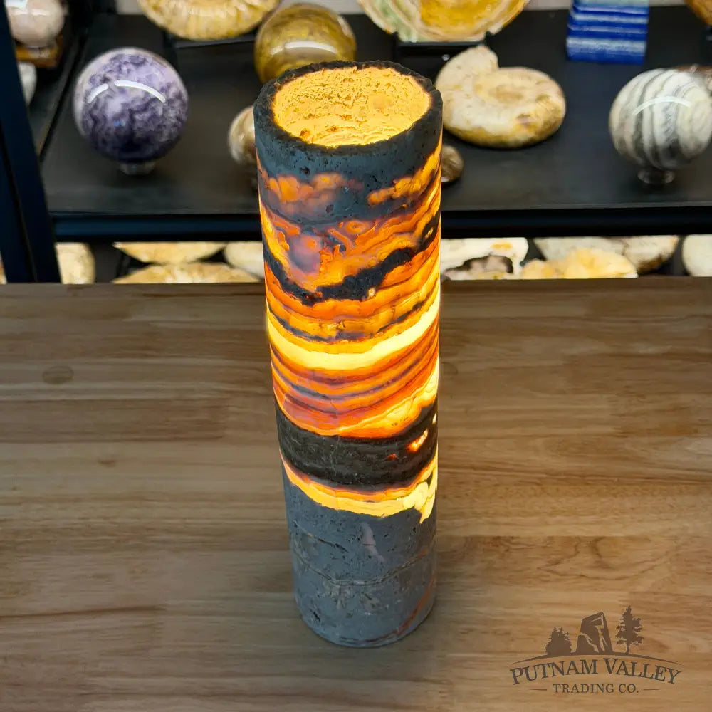 Mexican Onyx Table Rustic Lamp 12’’ - Lamp
