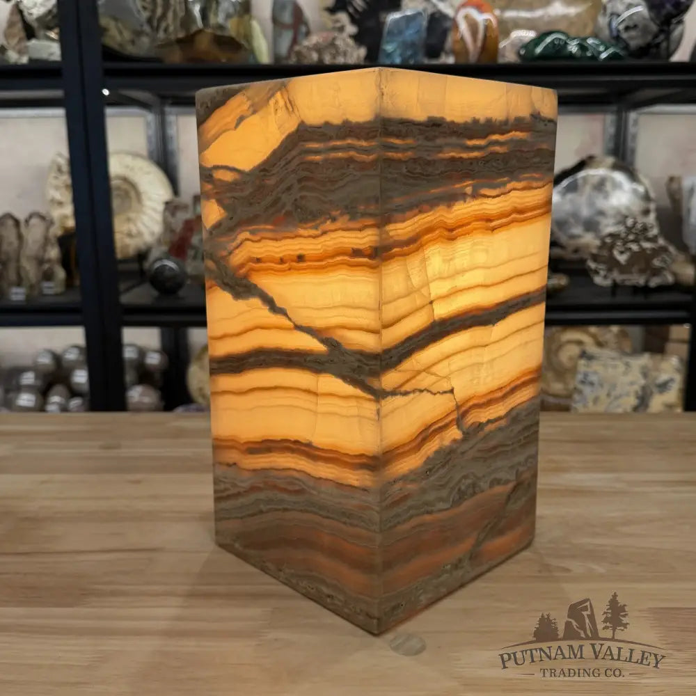 Mexican Onyx Table Lamp 11.75’’ - Lamp