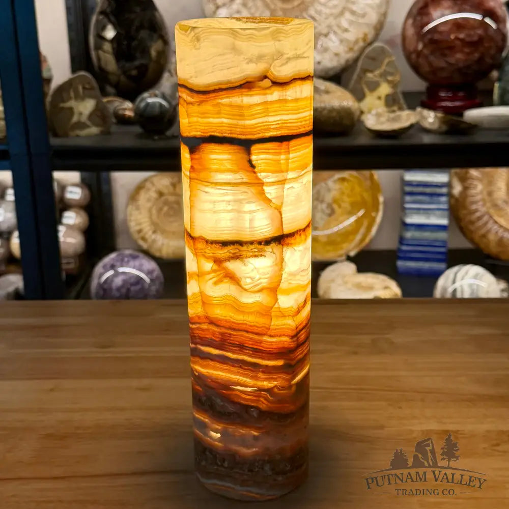 Mexican Onyx Table Lamp 3.24 smooth - Lamp