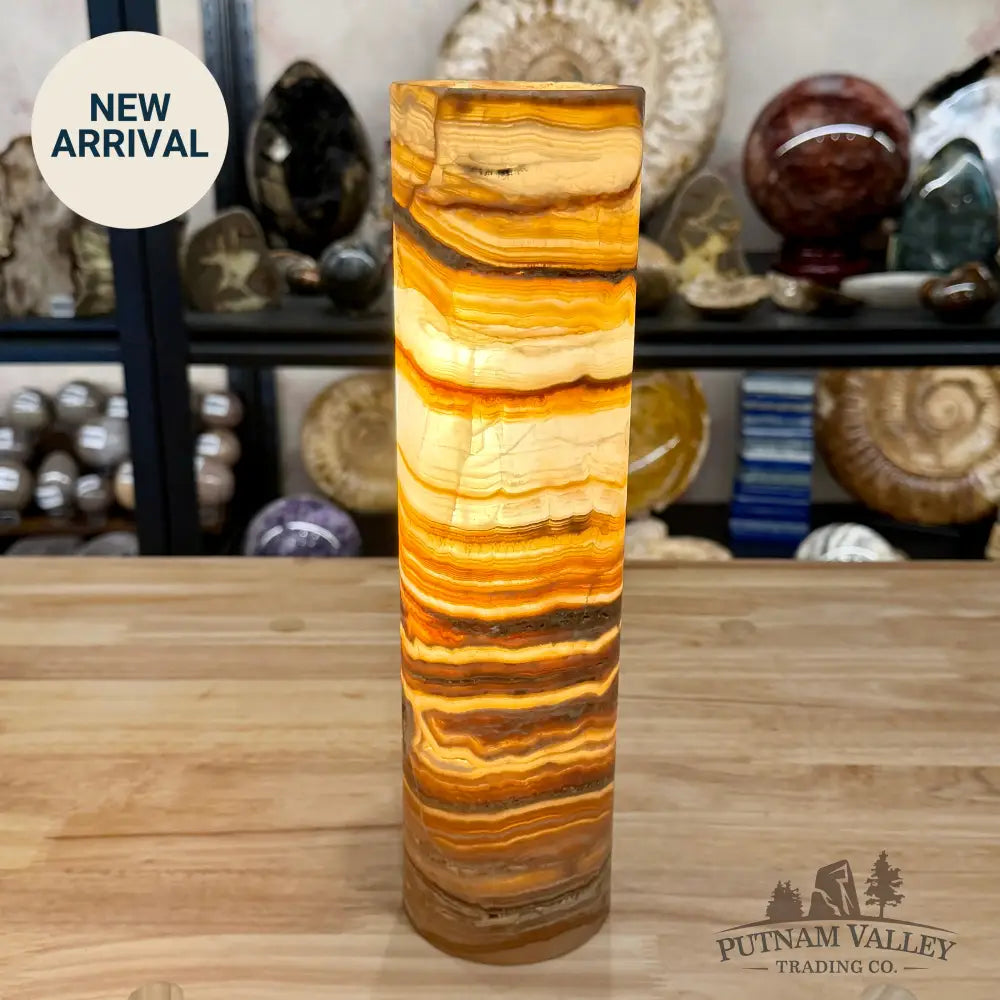 Mexican Onyx Table Lamp 12’’ - Lamp