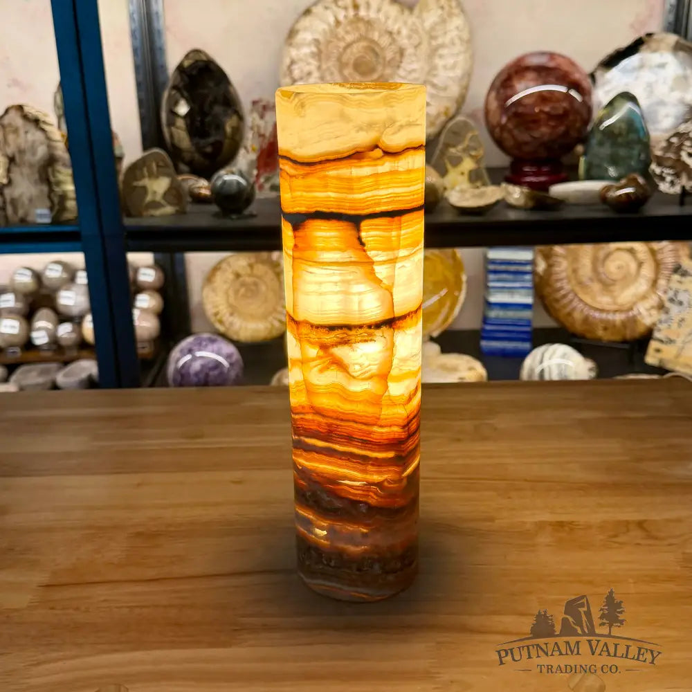 Mexican Onyx Table Lamp 3.24 smooth - Lamp