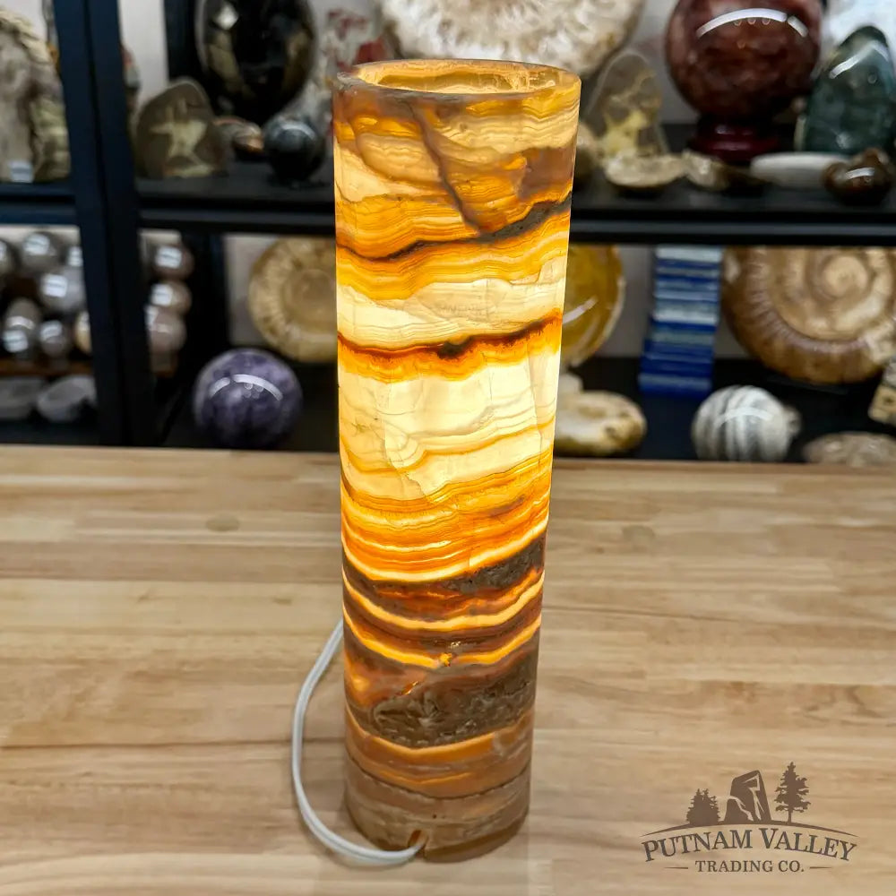 Mexican Onyx Table Lamp 12’’ - Lamp