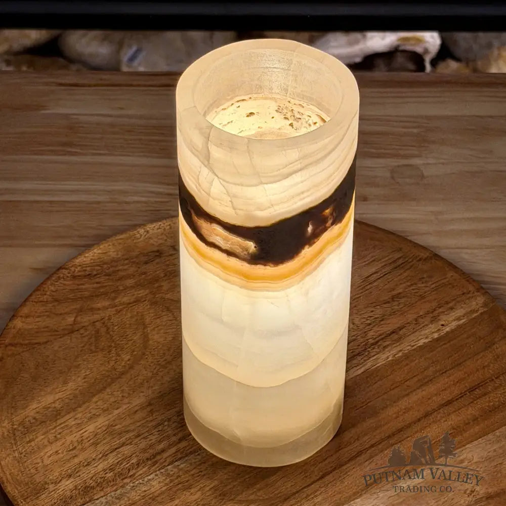 Mexican Onyx Table Lamp 7.75’’ - Lamp
