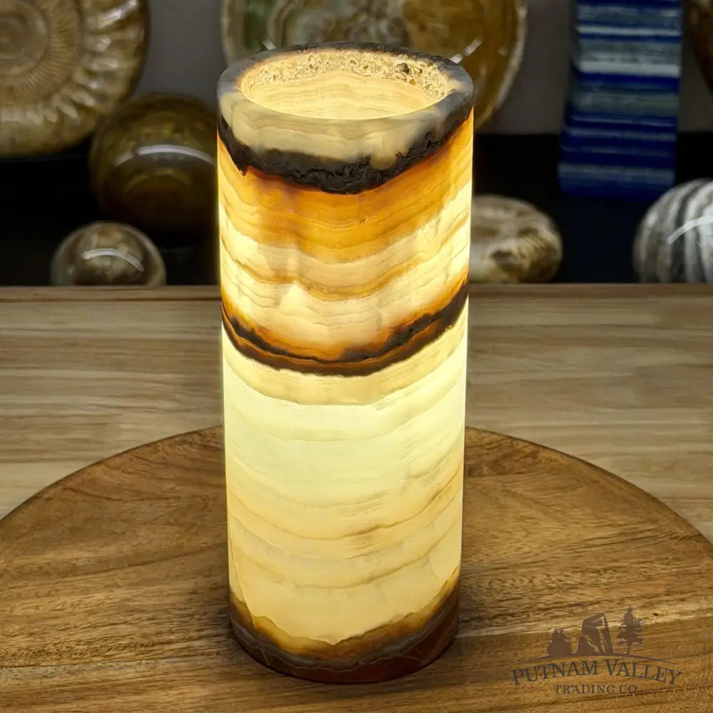 Mexican Onyx Table Lamp 7.75’’ - Lamp